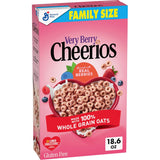 Very Berry Cheerios Real Strawberry Cereal with Whole Grain Oats – Kid-Approved Lunchbox Snack for Gluten-Sensitive Classrooms