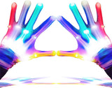 LumenGlow LED Gloves - Fun Birthday Gift for Teens and Kids with 5 Colors and 6 Light Modes for Halloween and Holiday Parties