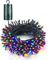 Flacchi Waterproof String Lights – Backyard Patio Party Lights, 66ft Battery Operated with 8 Modes