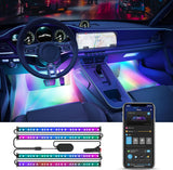 Govee Car LED Strip Lights – Cozy Bedroom Aesthetic Accent, RGBIC Smart Ambient Lighting for Cars