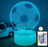 i-CHONY 3D Dinosaur Night Light - Unique Birthday Gift for Kids and Teens, 16 Colors Remote Control LED Lamp for Bedroom