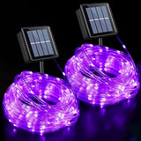 QITONG Solar Rope Lights – 66ft IP44 Waterproof Outdoor Patio and Garden String Lights, 8 Modes