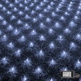 FUNPENY Christmas Net Lights – 200 LED Outdoor Mesh Drape for Patio, Yard and Garden Bushes, 8 Modes Waterproof