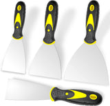 Putty Knife Set 4-Piece – Interior Wall Repair Kit for Bedroom and Living Room Makeover Projects
