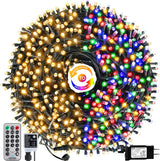 LumifyHome Outdoor String Lights 108FT 300 LED IP55 Waterproof Plug for Patio Camping Backyard Dining