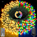 Ollny Bounce Lights 210FT Outdoor String Lights – Patio, Camping and Backyard String Lights with 11 Modes and Remote