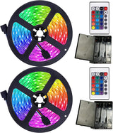 111111 Battery Powered LED Strip Lights – Cozy Bedroom Accent Lighting for Living Room & Reading Nook
