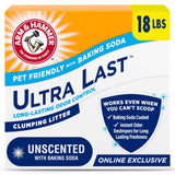 ARM & Hammer Unscented Clumping Cat Litter – Perfume Free Multi-Cat Formula Safe for Sensitive Cats and Kids