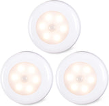 STAR-SPANGLED Motion Sensor Puck Lights – Flameless Night Lighting for Senior Stairways and Fall Prevention