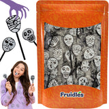 Fruidles Skull Lollipops – Portable Halloween Candy for Trick-or-Treat Stations and Front Porch Bowls