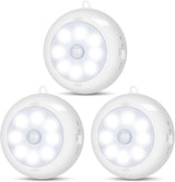 LumeSync Motion Sensor Night Light – Flameless Hallway and Stair Safety Lighting for Aging-in-Place Homes, Dimmable Battery Puck
