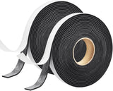 Foam Insulation Tape – Sleek Black Weather Stripping for Modern Bedroom Door Frames, Draft and Noise Blocking