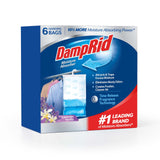 DampRid Lavender Vanilla Hanging Moisture Absorber for Intentional Closet Design, No Surface Space Needed, 6 Pack
