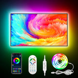 Daymeet RGBICW LED Strip Lights – Cozy Living Room Aesthetic, App-Controlled Mood Lighting for Bedroom & Media Wall