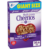 Multi Grain Cheerios, Low Fat Breakfast Cereal for Mindful Morning Routines, Gluten Free 18 oz
