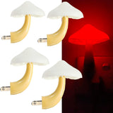 AUSAYE Mushroom Night Light Plug into Wall – Cozy Bedroom Decor Accent with Warm Dusk-to-Dawn Glow