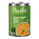 Pacific Foods Organic Poblano Pepper and Corn Chowder – Mild, Organic After-School Bowl for the Family Pantry
