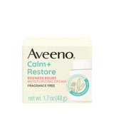 Aveeno Calm + Restore Facial Moisturizer – Clean Beauty Staple for an Uncluttered Vanity, Fragrance-Free 1.7 oz