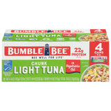 Bumble Bee Skipjack Tuna in Water – Four Ingredient Clean Protein for Uncluttered Meal Prep, 5 oz Cans
