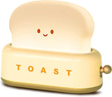 QANYI Cute Toaster Night Light – Thoughtful Birthday Gift for Her, Kawaii Bedside Lamp for Women and Teens