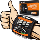 WEARXI Magnetic Wristband for Screws and Nails – Roofing and Construction Hands-Free Fastener Holder, Pro Tool Accessory