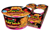 Nissin Hot & Spicy Fire Wok Sizzlin' Rich Pork – Quick Lunch for Busy Home Office Workers, Spicy Pantry Staple