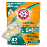 Arm & Hammer 5-in-1 Laundry Paks – Streamlined Single-Dose Detergent for Intentional Laundry Closets and Clutter-Free Homes