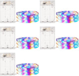 Minetom Fairy Lights Battery Operated – Cozy Bedroom Decor with Timer, 5 Pack 7FT Warm White String Lights for Living Room Aesthetic
