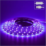 6.6ft Black Light LED Strip – Bedroom Aesthetic Accent for Mood Lighting, USB Powered UV Glow