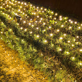 Ollny Christmas Net Lights – 360 LED 12ft x 5ft Outdoor Mesh Lights for Bushes, Hedges and Yard, 8 Mode Waterproof Plug in