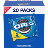 OREO Chocolate Sandwich Cookies Snack Packs – Halloween Party Favors & Trick-or-Treat Goody Bags, 20 Individually Wrapped Packs