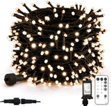 suddus Christmas String Lights – Cozy Warm White Bedroom and Living Room Decor, 33ft Diamond-Cut LED String with 8 Lighting Modes