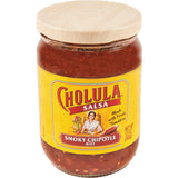 Cholula Smoky Chipotle Salsa (Hot), 12 oz – No-Oil Additive-Free Salsa for Guilt-Free Taco Nights