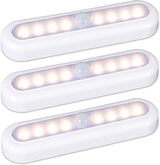 STAR-SPANGLED 3 Pack 7” Motion Sensor Light Indoor – Battery Powered LED for Stairs and Hallway Safety, No Wiring Required