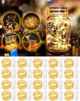 Brightown Fairy Lights Battery Operated – 20 Pack Mini Copper Wire String Lights for Cozy Bedroom and Living Room Ambiance, Warm White Twinkle Lights