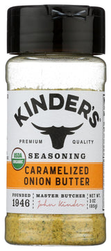 Kinders Organic Caramelized Onion Butter Seasoning – Gourmet Housewarming Gift for New Homeowners, 3 oz Pantry Essential