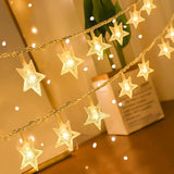 ANJAYLIA Battery Star Lights – Studio Apartment Ambient Decor, Single Warm White LED Strand