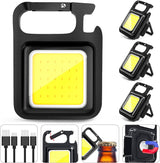 MAKDAK COB Rechargeable Keychain Flashlight – Practical Stocking Stuffer Gift for Dad Who Has Everything