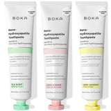 Boka Fluoride Free Toothpaste 1.3 oz Travel Tubes – TSA Friendly n-Ha Oral Care for Camping and Hotel Stays