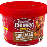 Campbell's Chunky Chili Mac Soup — Shelf-Stable Microwavable Bowl for Camping Trip and Cabin Dinners