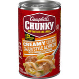 Campbell's Chunky Creamy Cajun Alfredo Chicken Soup – Outdoor Picnic & RV Trip Pantry Staple, 18.8 oz Single-Serve Can