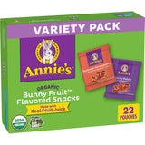 Annie's Organic Bunny Fruit Snacks – Safe Trick-or-Treat Goody Bag Stuffer for School-Age Kids, 22 ct