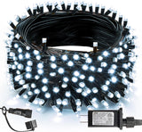 TW SHINE Waterproof Christmas Lights – 66ft Outdoor Patio String Lights for Backyard Parties and Porch Railings