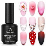 Beetles Matte Gel Top Coat – Non-Toxic At-Home Spa Upgrade, 28-Day Matte Wear for Wellness-Focused Self-Care Evenings