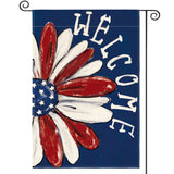AVOIN colorlife Patriotic Daisy Garden Flag 12x18 Inch Double Sided, Classic Americana Accent for Front Porch and Living Room Aesthetic