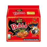 Samyang Buldak Hot Chicken Noodles – Portable 5-Minute Meal for Hotel and Travel Stays, Pack of 5