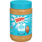 SKIPPY No Sugar Added Creamy Peanut Butter – Office Pantry Jar for Focused Workday Snacking