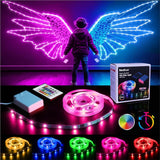 GlowGlide Battery Powered LED Strip Lights – Cozy Bedroom Accent Lighting with Remote and Timer