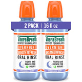 TheraBreath Overnight Mouthwash, Chamomile Mint Nighttime Rinse for Bedtime Oral Care, 12-Hour Breath Protection, Alcohol-Free, 16 fl oz (Pack of 2)