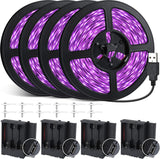 Lumify Home Black Light Strip for Bedroom Accent Wall, 16.4ft Flexible UV LED Bar for Ambient Glow